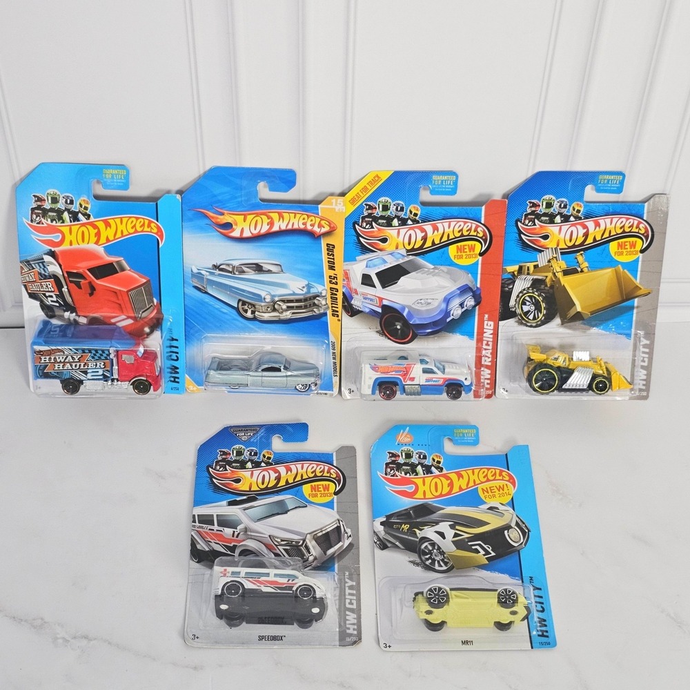 Hot Wheels City Works Service Lot of 6 Rescue Duty Speed Dozer MR11 Carded